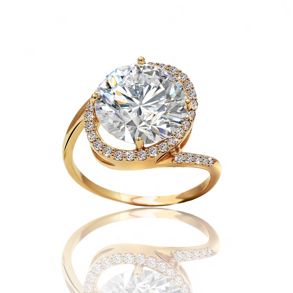 Diamond ring being evaluated for a jewelry loan at DCL Jewelry & Loan