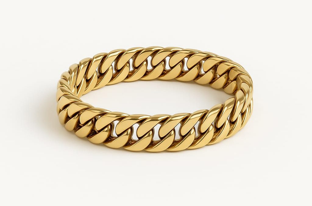 Unveil Elegance with Our 18K Yellow Gold Cuban Link Ring
