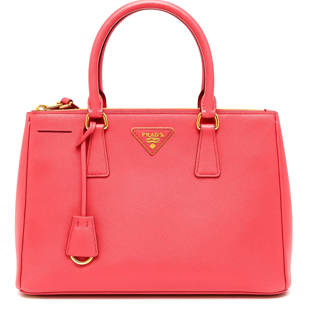 Prada Saffiano Tote on white background