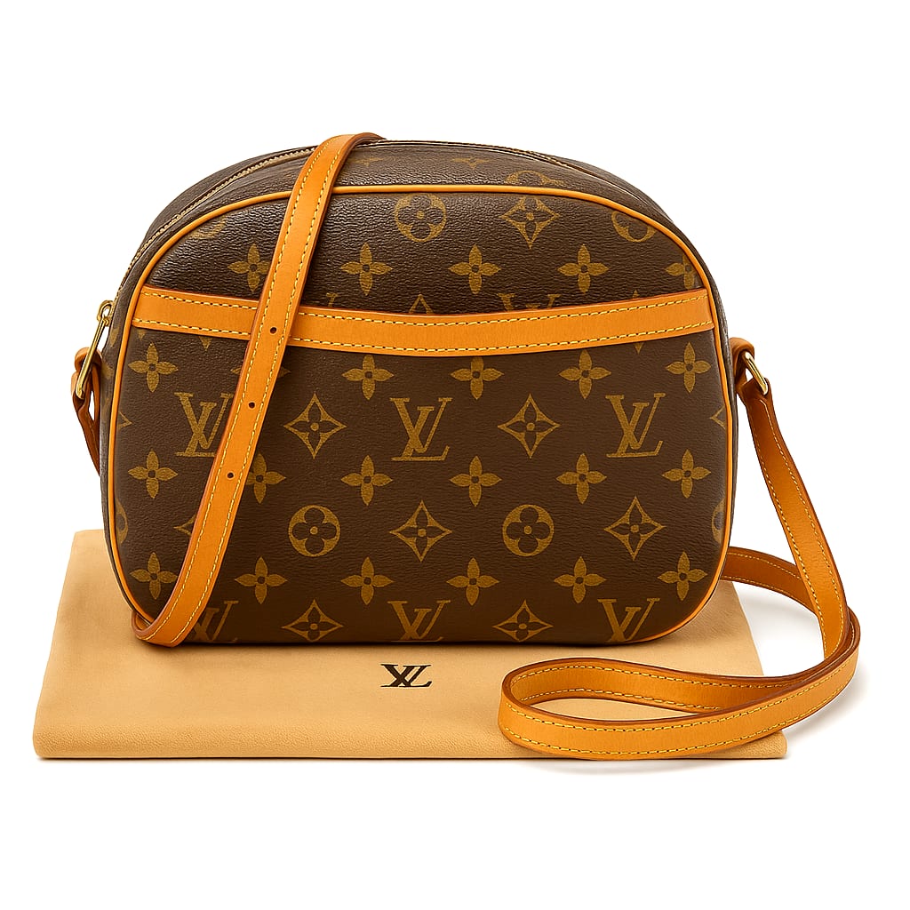 Louis Vuitton Monogram Blois Crossbody Bag on white background
