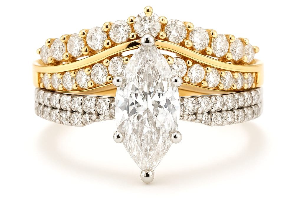 Discover Elegance with a 14K Two-Toned Gold Diamond Ring