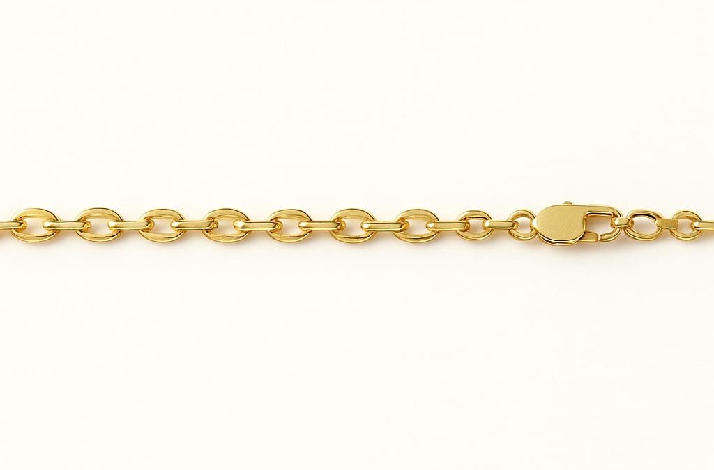 14K Yellow Gold Diamond Cut Chain – 18″ of Luxury