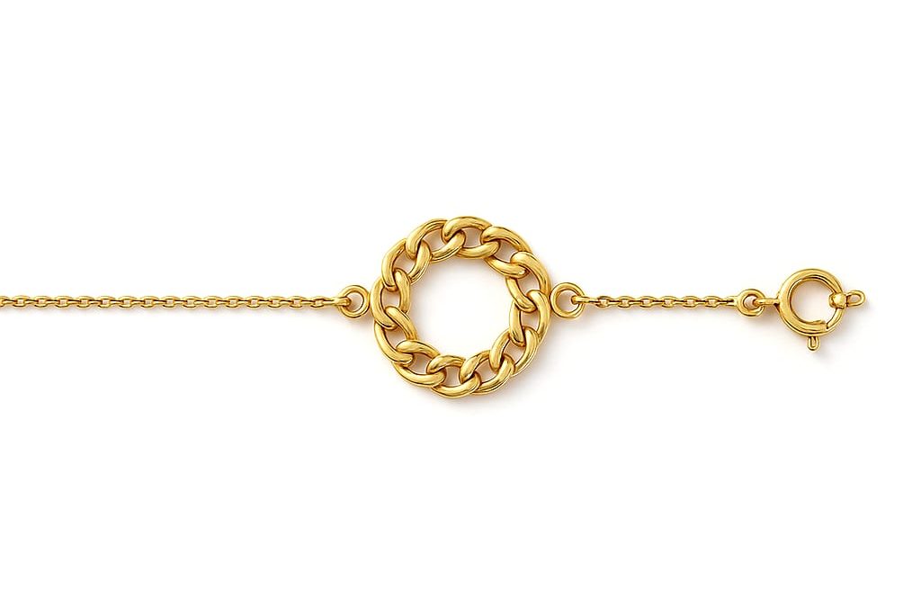Discover Elegance with Our 14K Gold Curb Chain Bracelet