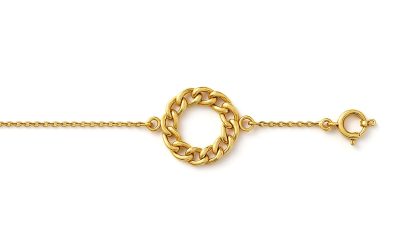 Discover Elegance with Our 14K Gold Curb Chain Bracelet