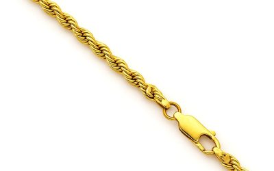 Discover the Elegance of Our 14K Gold Rope Chain Necklace