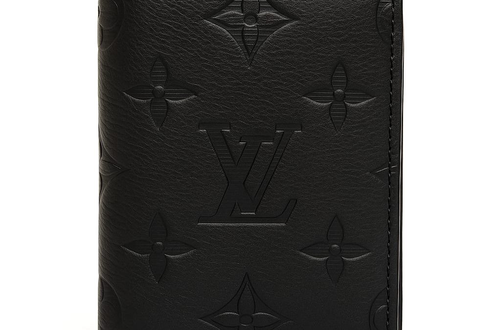Discover the Louis Vuitton Pocket Organizer in Black Monogram Shadow