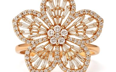 Effy 14K Rose Gold Diamond Ring: Elegance in Every Detail