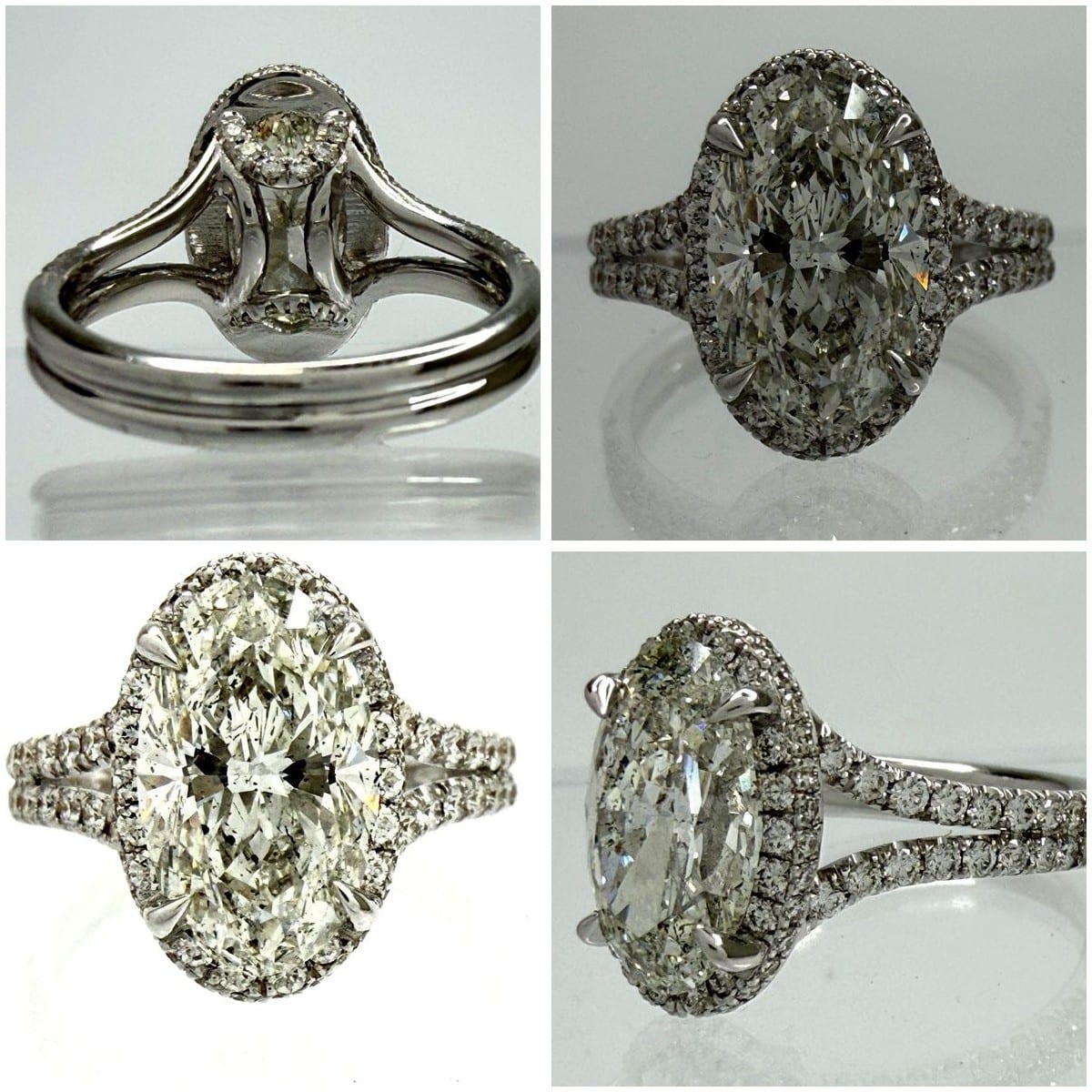 Collage of 18kt White Gold Diamond Ring