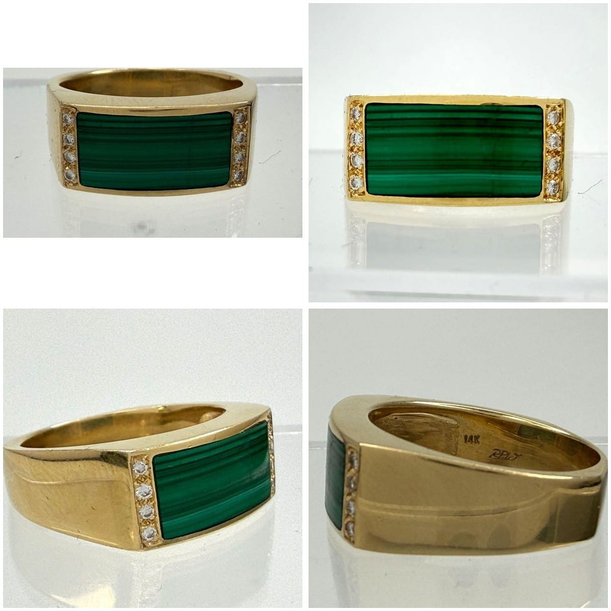 Collage of the ring showing different angles