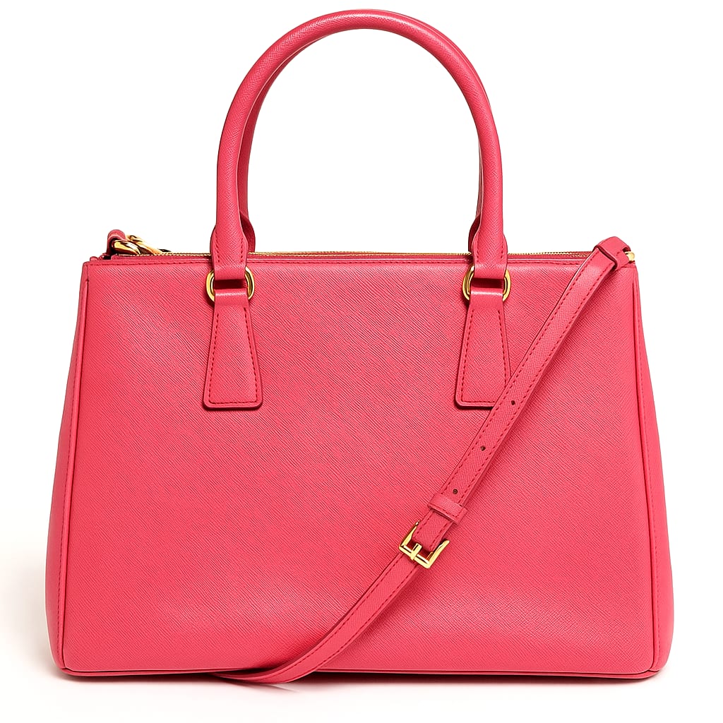 Close-up of Prada Saffiano leather