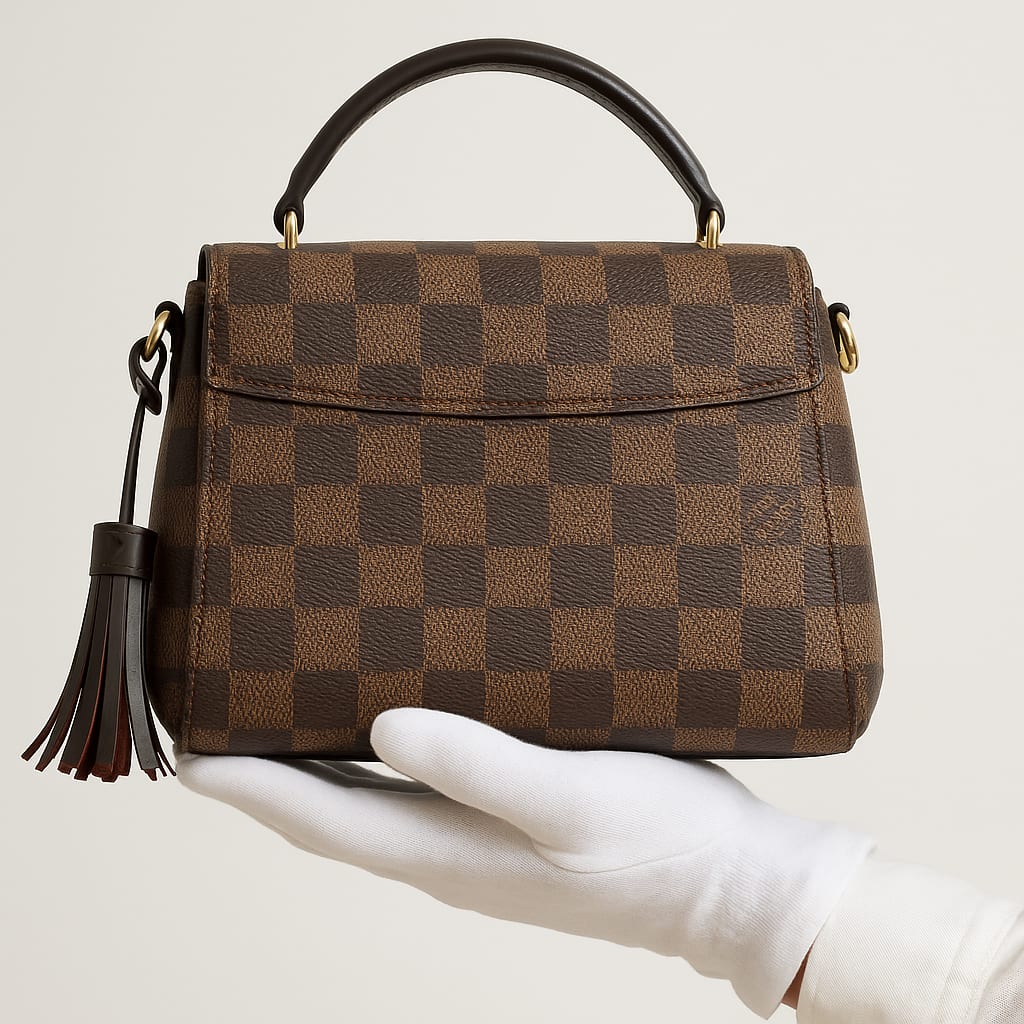Interior view of the Louis Vuitton Croisette bag