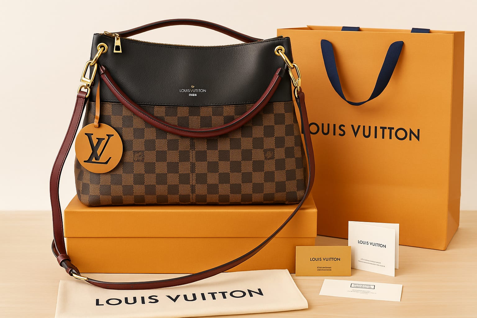 Luxury display of handbags at DCL Jewelry & Loan