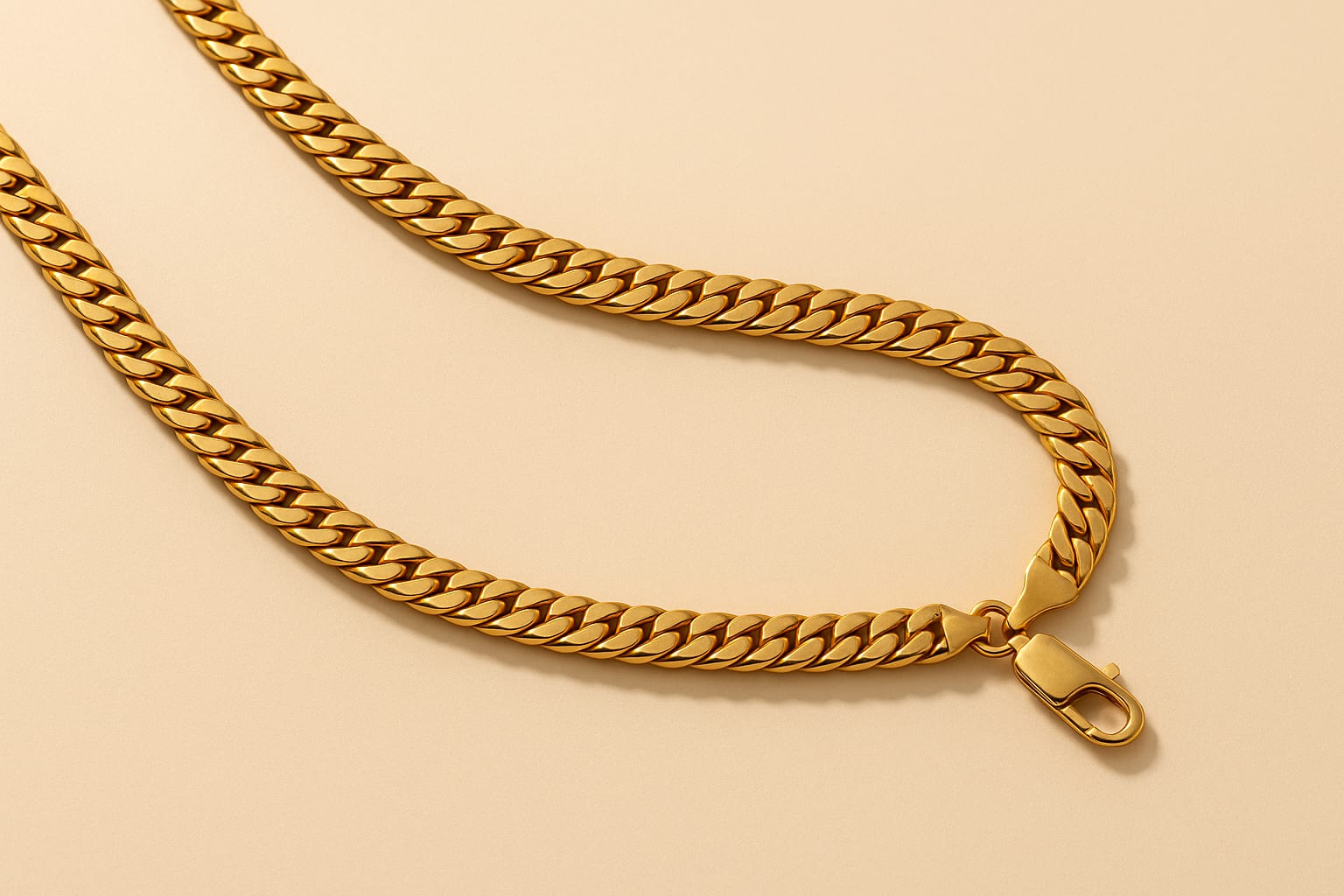 Cuban Link Chain displayed luxuriously