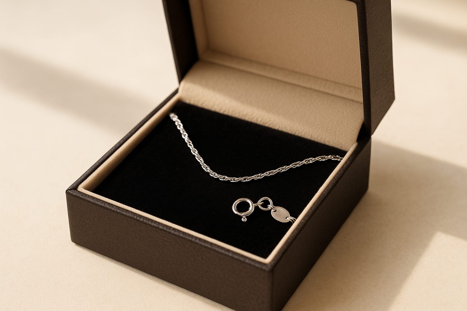 Luxury display of the necklace