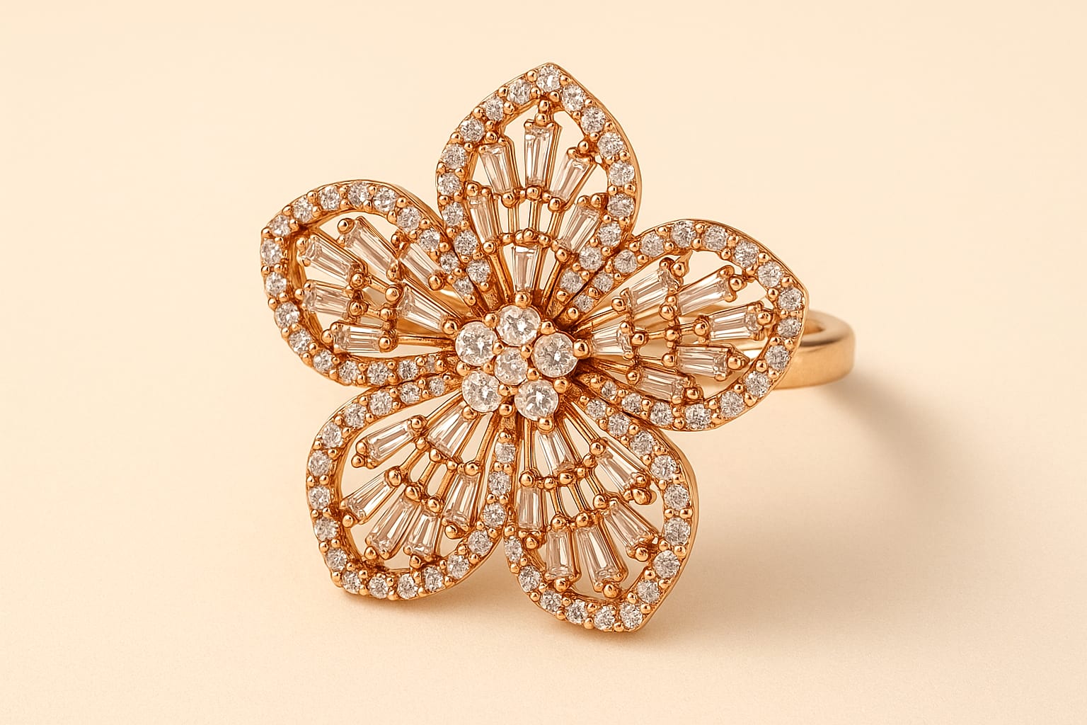 Effy ring displayed in luxury setting