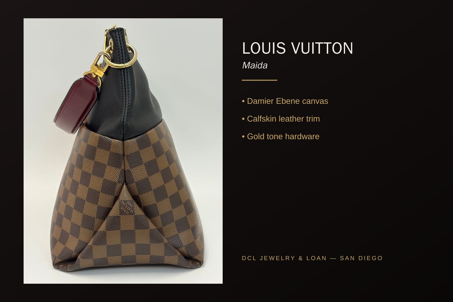 Infographic banner showcasing handbag features