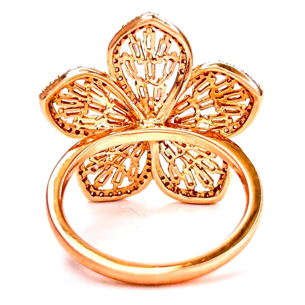 Close-up of diamonds on the Effy ring