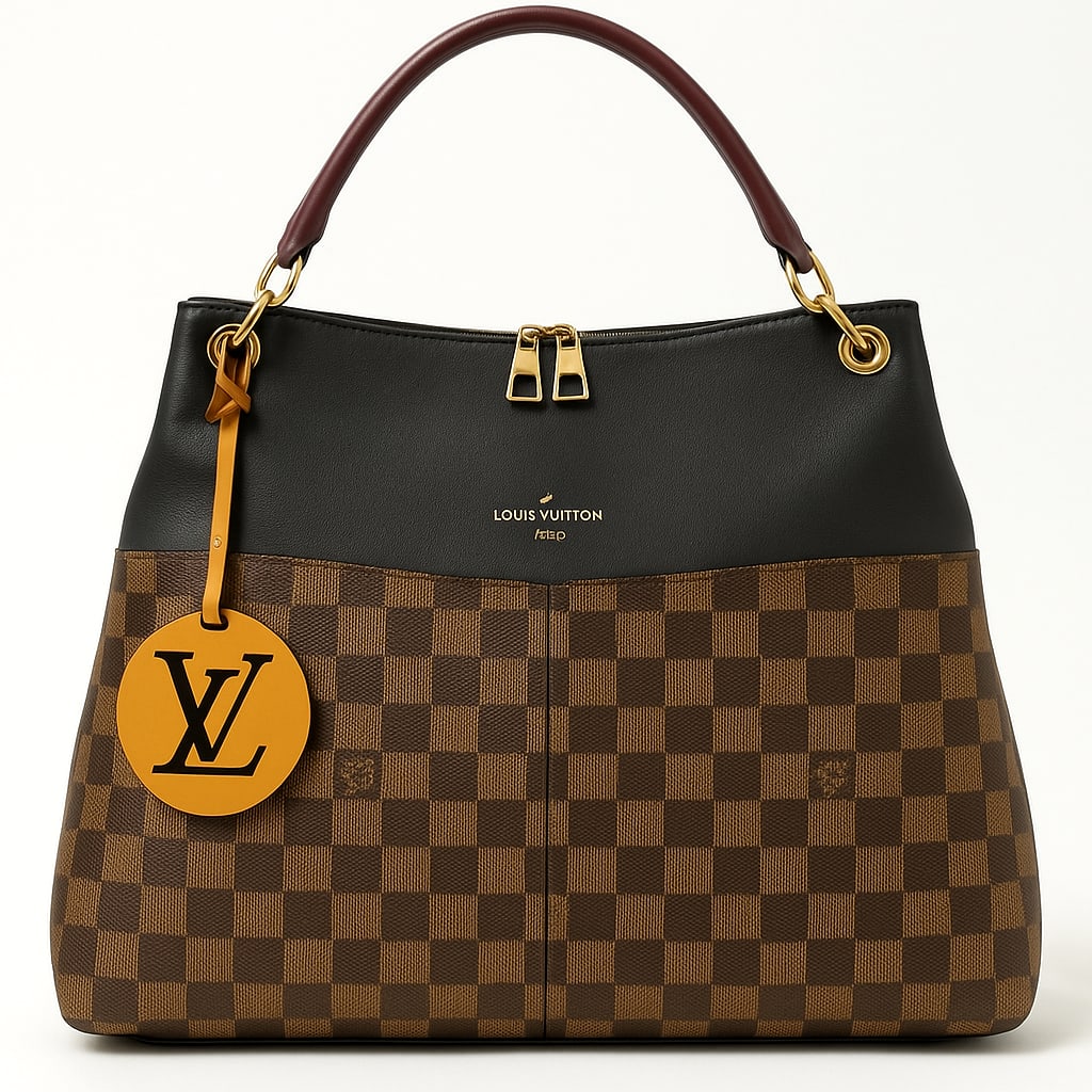 Louis Vuitton Maida Damier Ebene Handbag front view