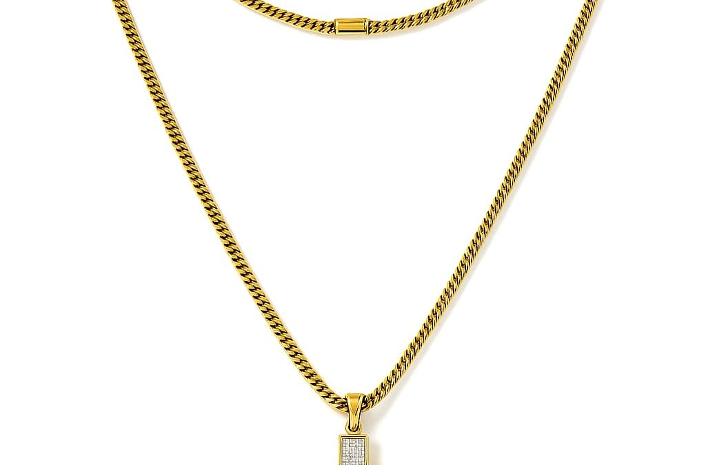 Discover the Elegance of a 14K Gold 1.00 ctw Diamond Cross Necklace