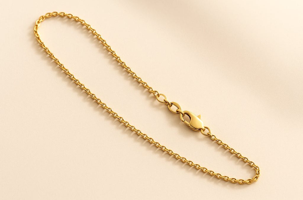 Stunning 14K Yellow Gold Cable Link Chain – 20 Inch