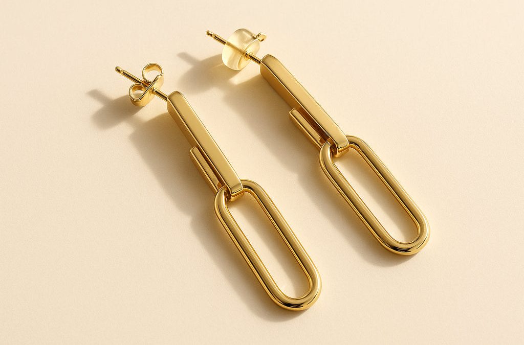 Discover 14K Gold Paperclip Earrings in San Diego