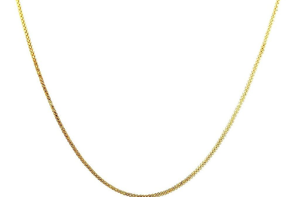 18K Yellow Gold Fancy Chain Necklace – 20 Inches