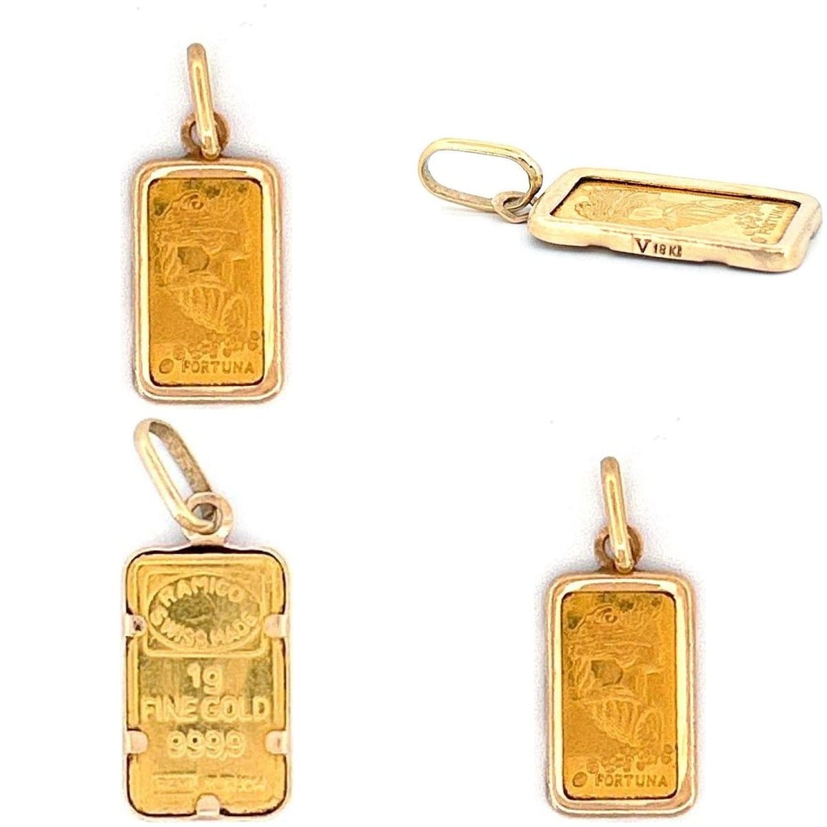 Fortuna pendant with measurements