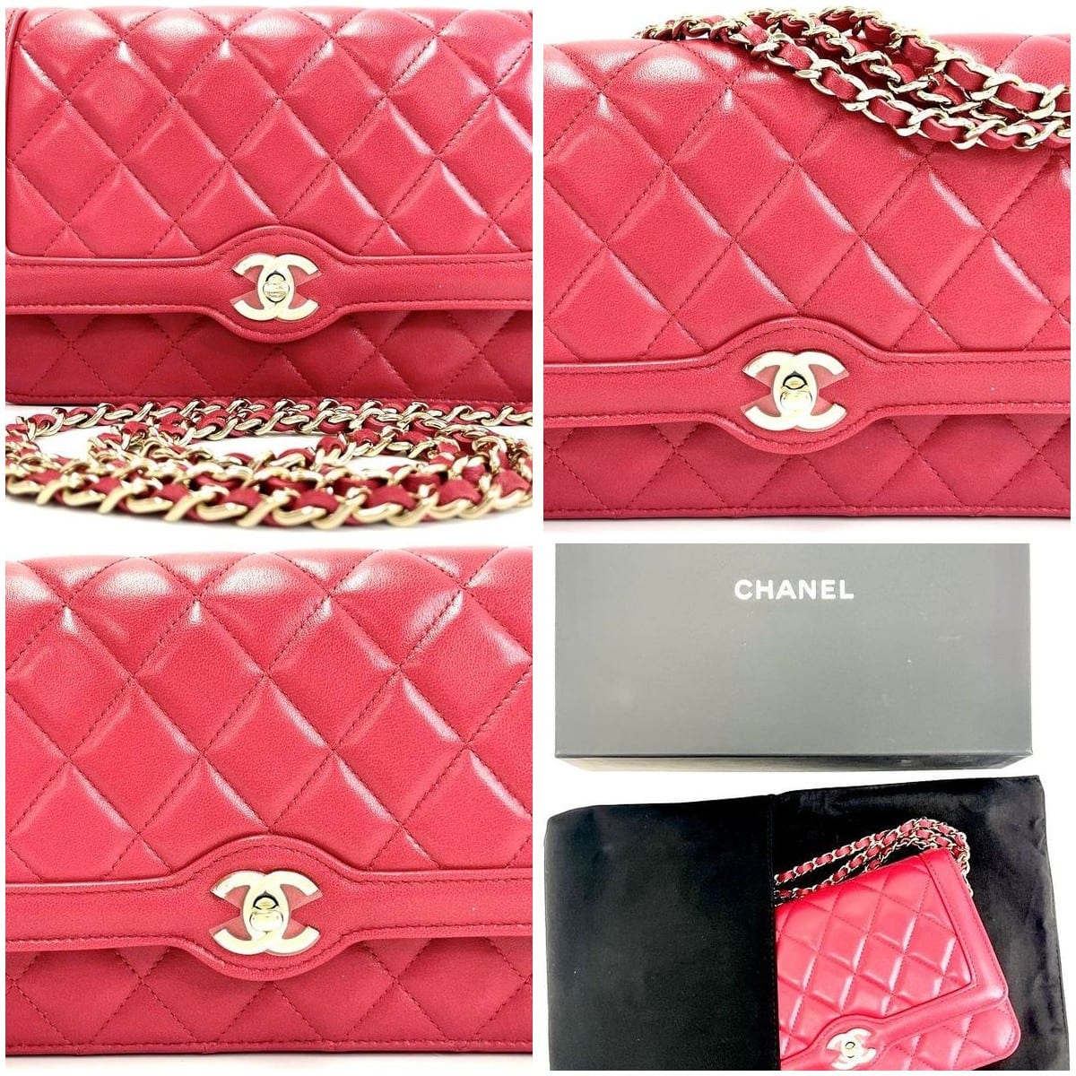 Chanel Wallet on Chain collage view