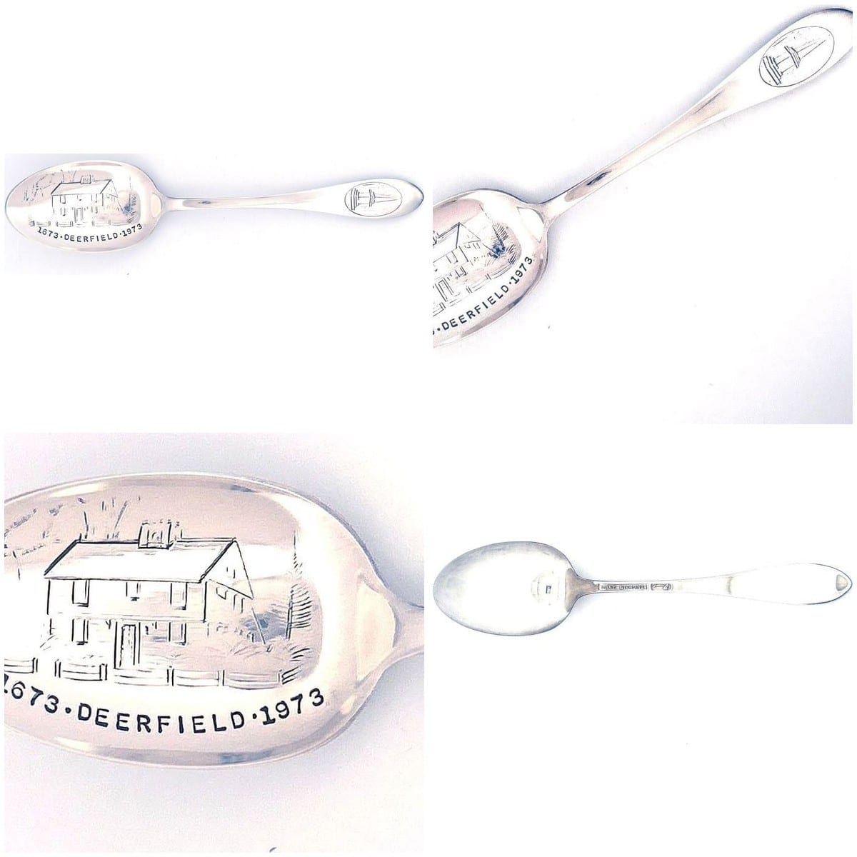 Collage of the Old Deerfield Tricentennial Spoon