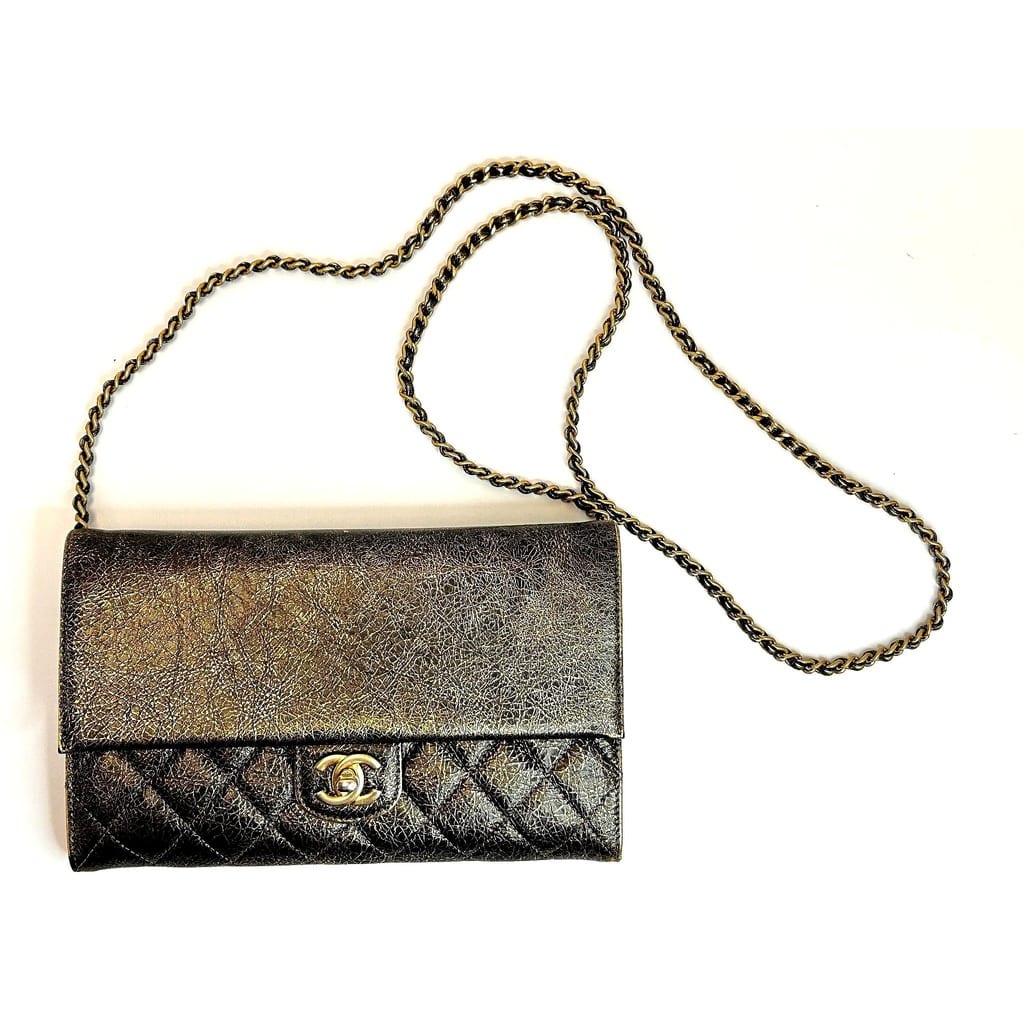 Chanel clutch with chain strap extended