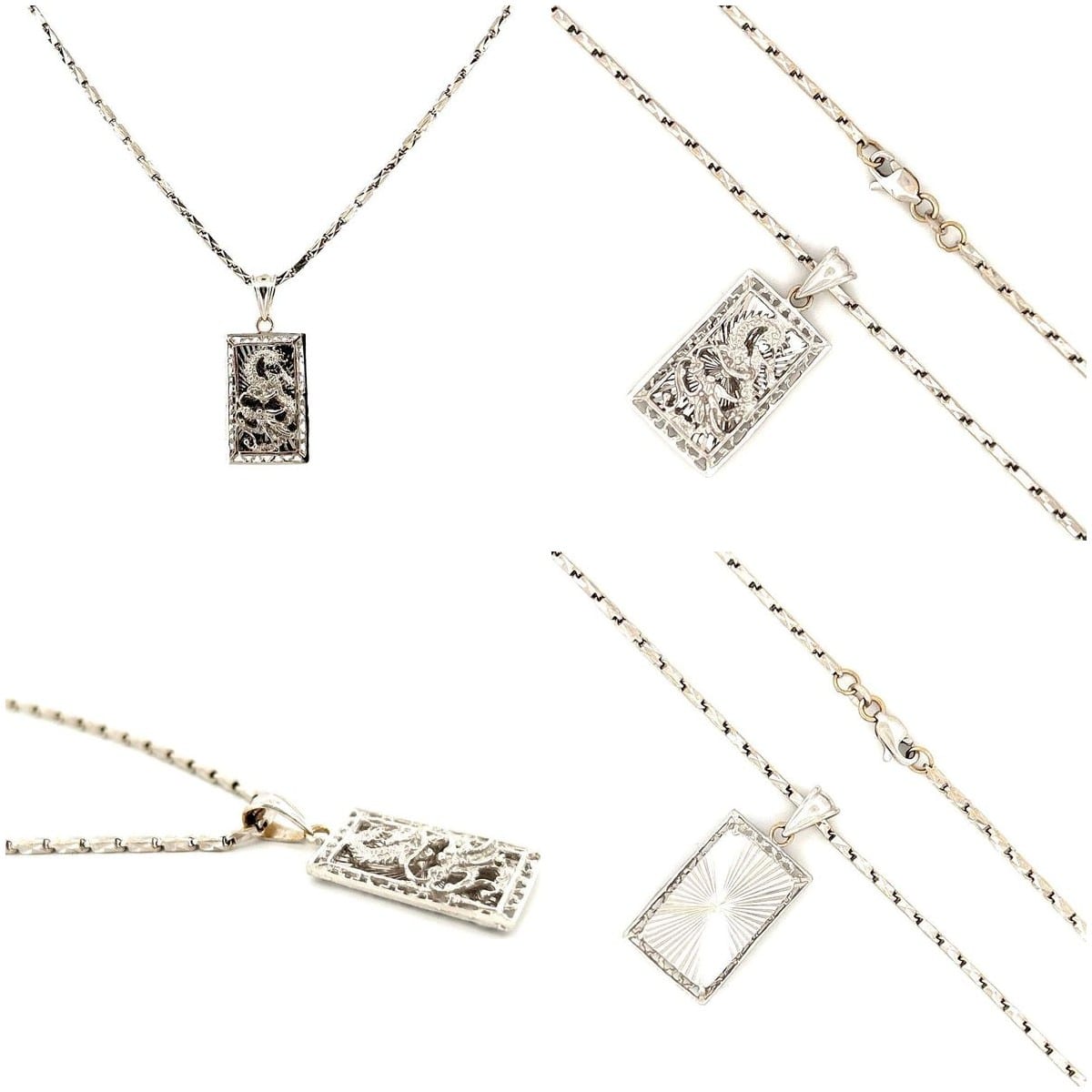Collage of the necklace from various angles