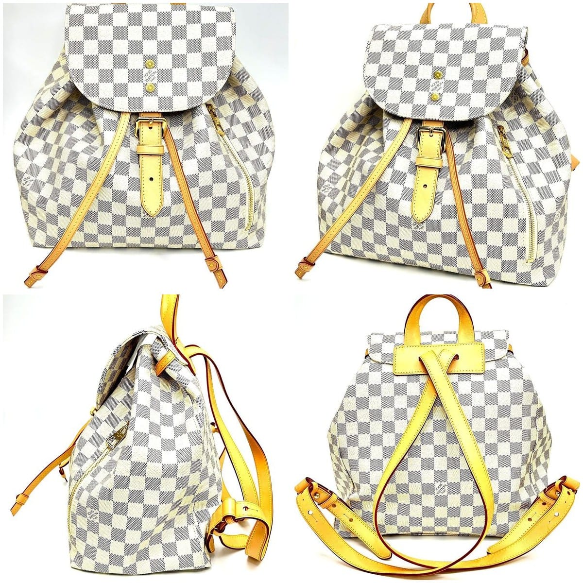 Louis Vuitton Sperone Backpack collage