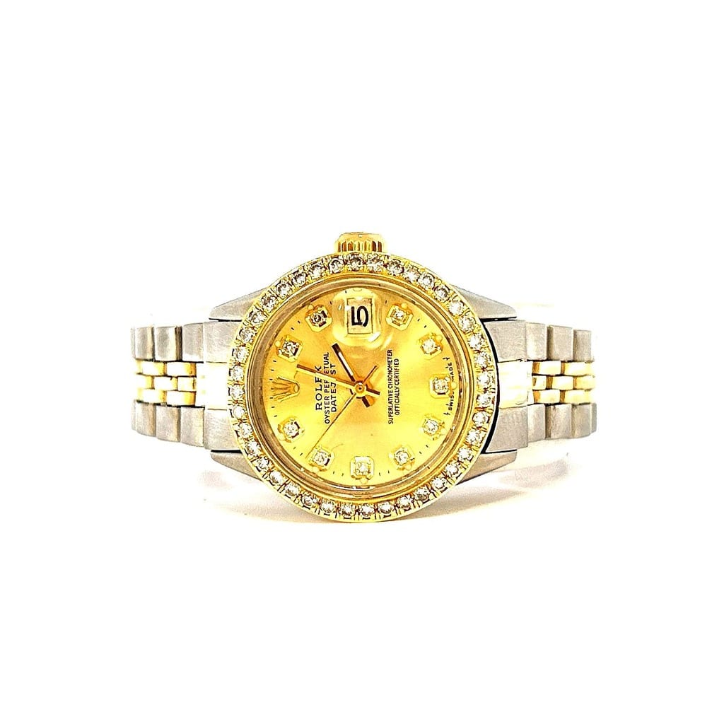 Jubilee band in 14K yellow gold and stainless steel