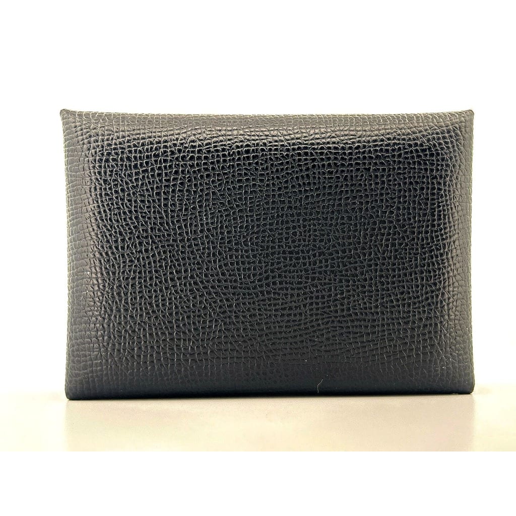 Hermès Calvi Duo card holder with box and felt insert