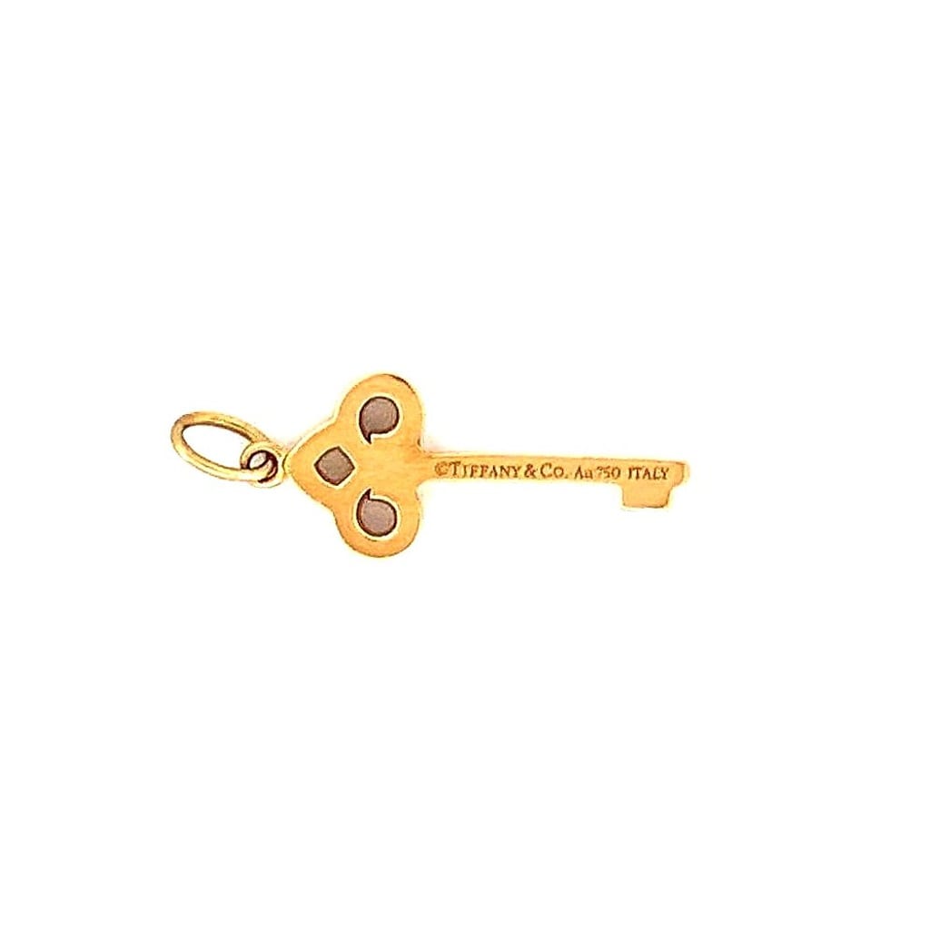 Tiffany & Co Fleur de Lis Key Pendant with certificate