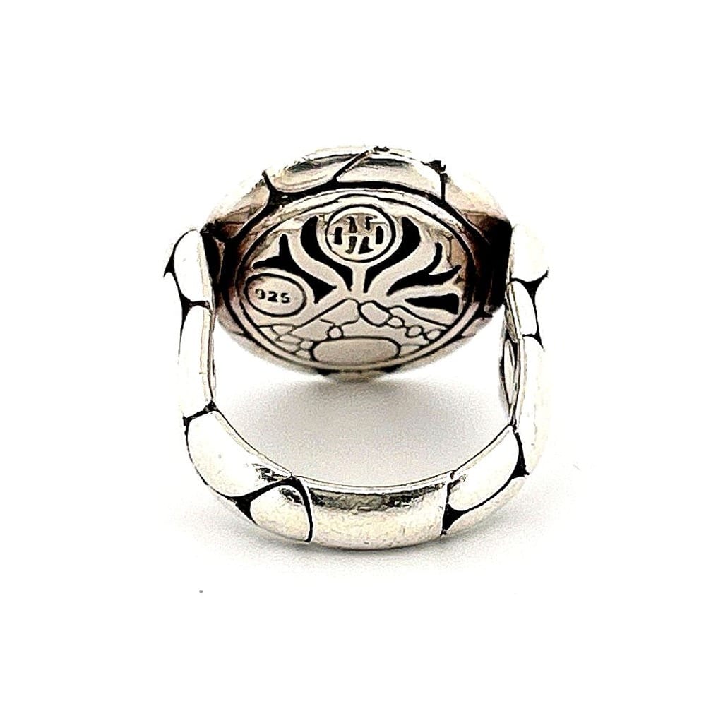 John Hardy ring worn on a finger