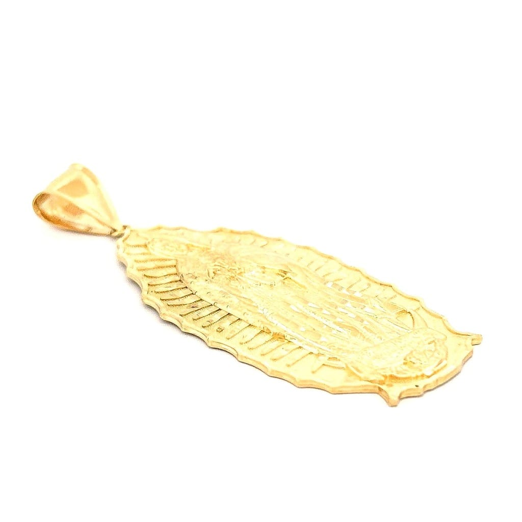 Intricate detailing of Guadalupe Pendant