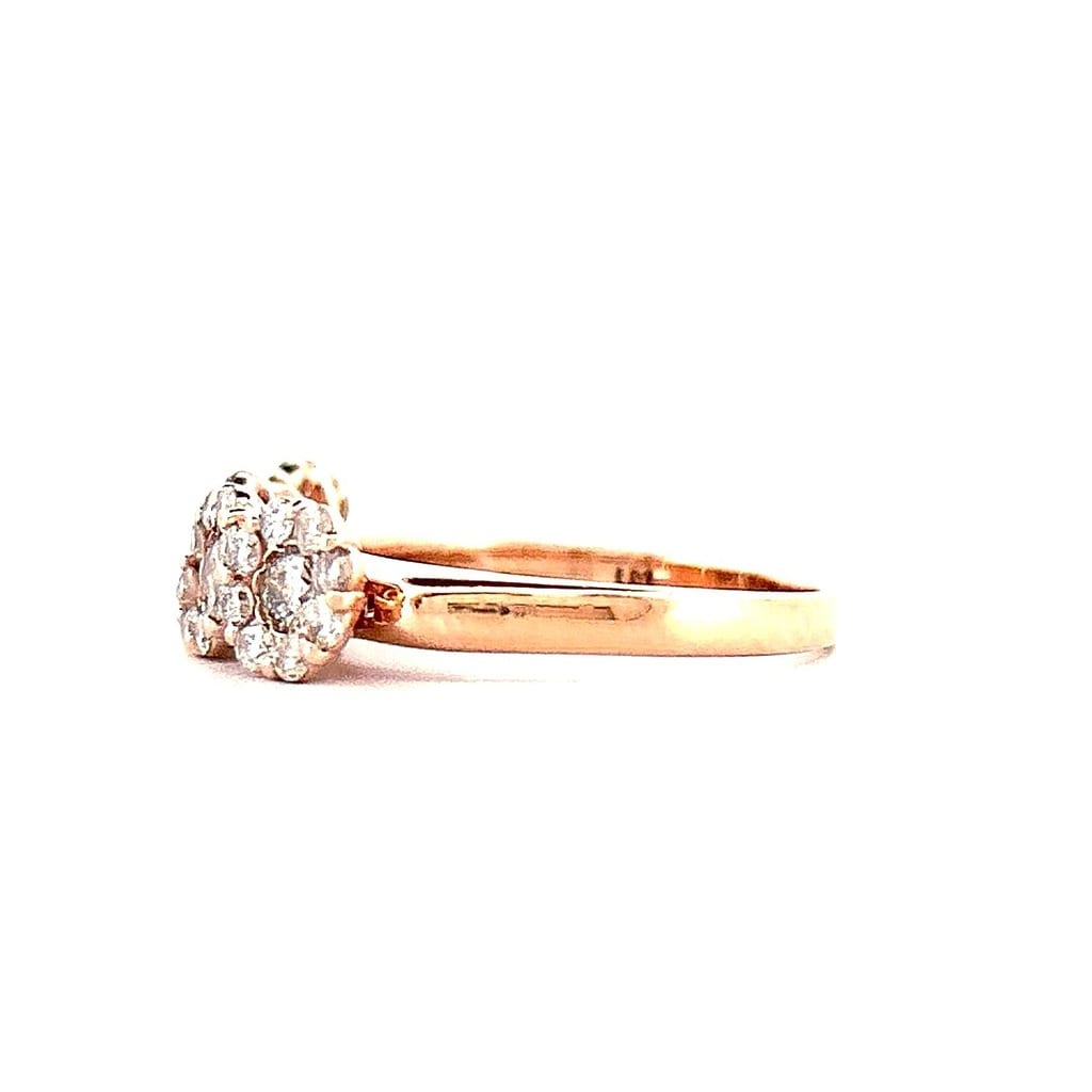 Lifestyle shot of the diamond ring being worn