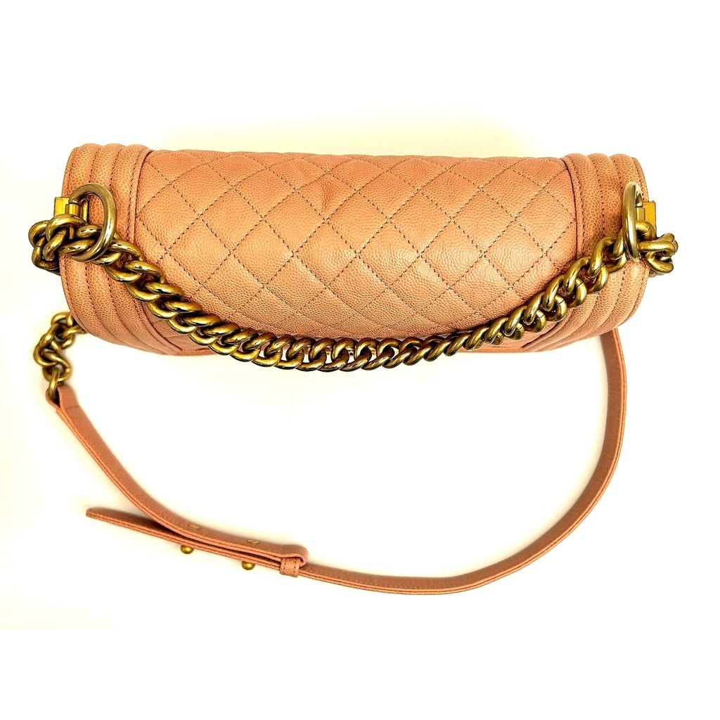 Lifestyle shot of Chanel Boy Bag being worn