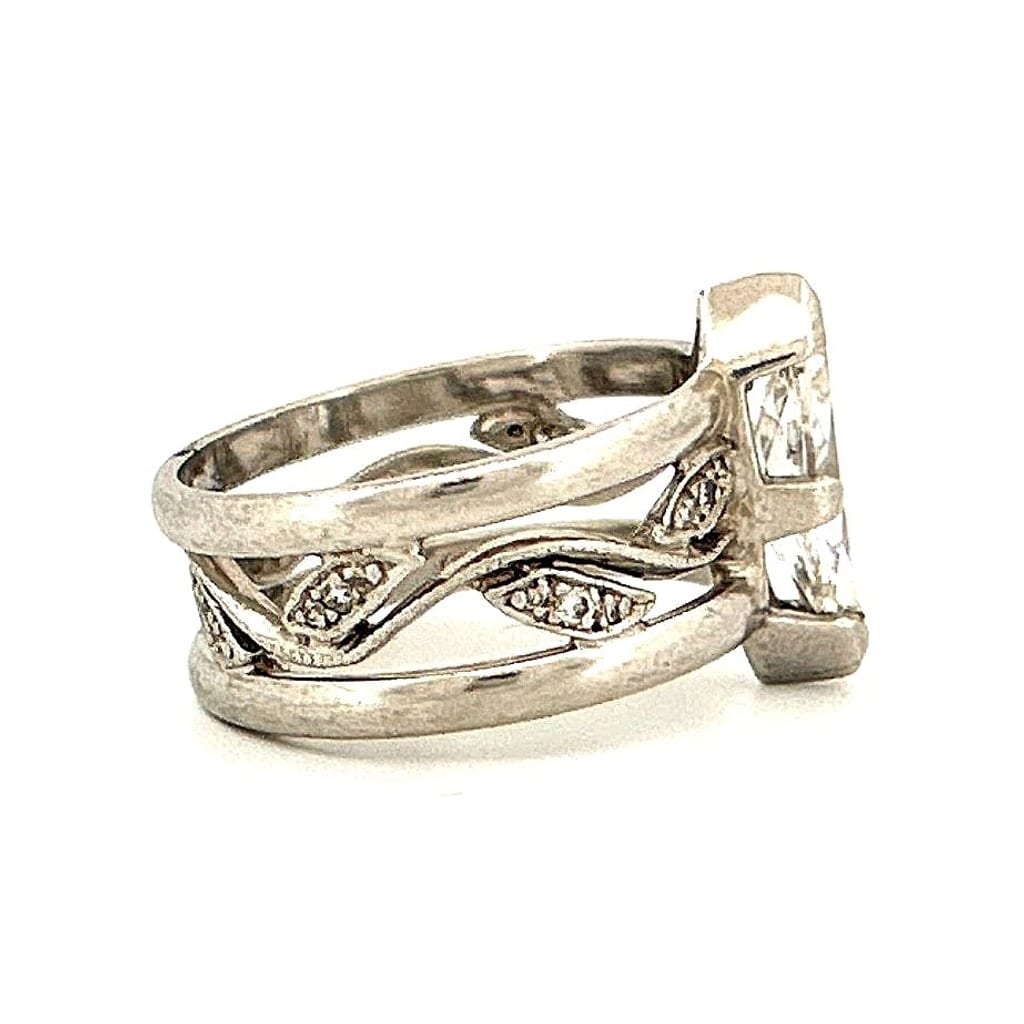 Marquise ring on display
