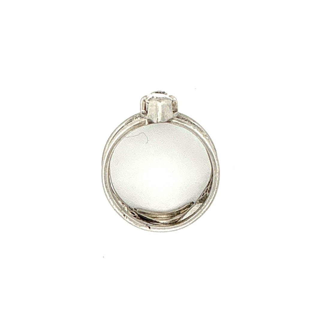 Ring displayed on a hand to show size and fit